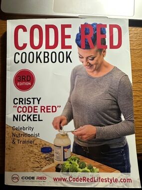 Code Red Cookbook by Cristy "Code Red" Nickel - White & Red Cover
